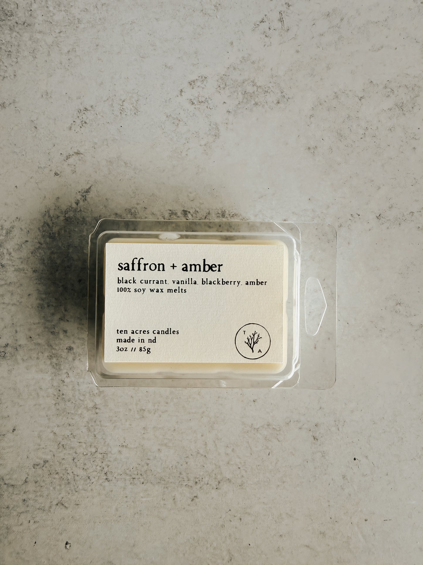 Saffron + Amber // soy wax melts