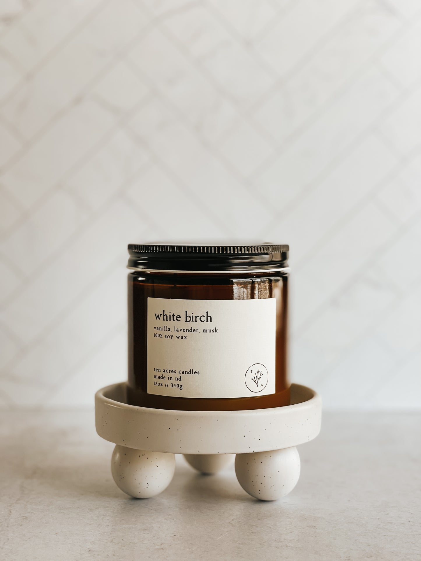 White Birch // 12oz soy candle