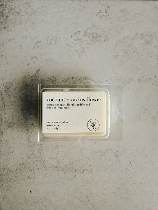 Coconut + Cactus Flower // soy wax melts