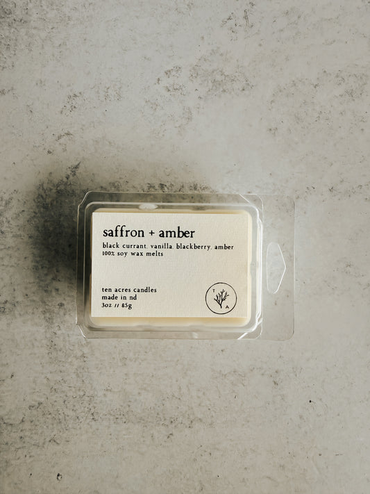 Saffron + Amber // soy wax melts