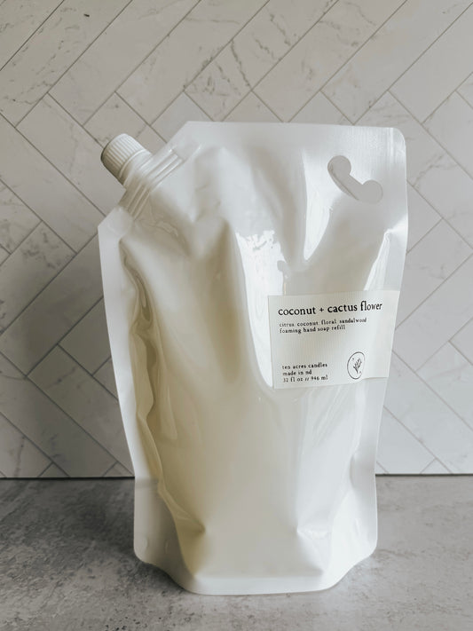Coconut + Cactus Flower // foaming hand soap refill
