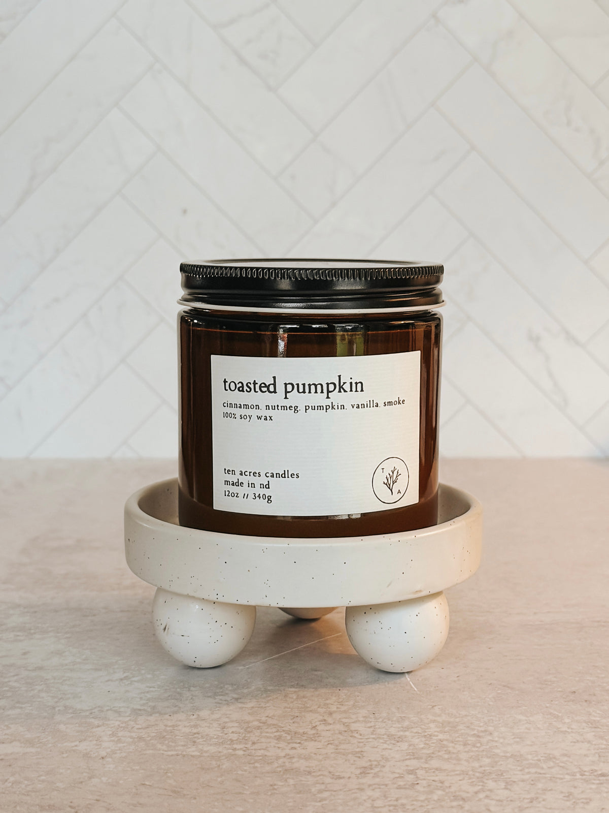 Toasted Pumpkin // 12oz soy candle