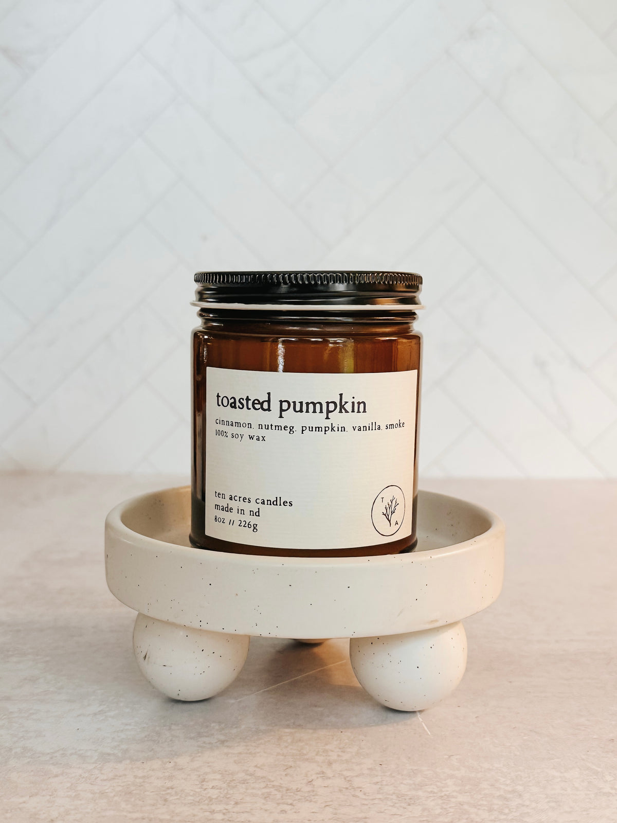 Toasted Pumpkin // 8oz soy candle