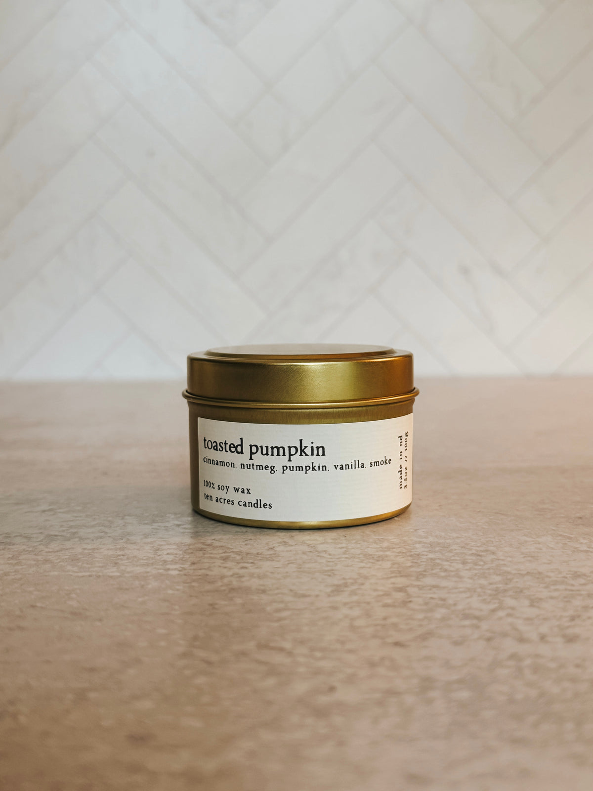 Toasted Pumpkin // 3.5oz soy candle